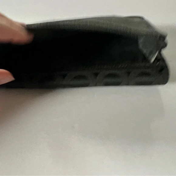 Coach Kristen Op Art Signature Black Silver Envelope Wallet - Picture 7 of 11